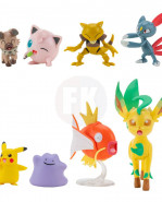 Pokémon Battle figúrka Set figúrka 8-Pack Female Pikachu, Jigglypuff, Rockruff, Sneasel, Abra, Ditto, Leafeon, Magikarp